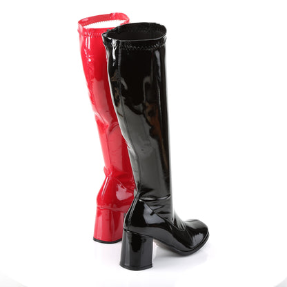 Funtasma Womens Boots. Gogo-300HQ BLK-Red Pat
