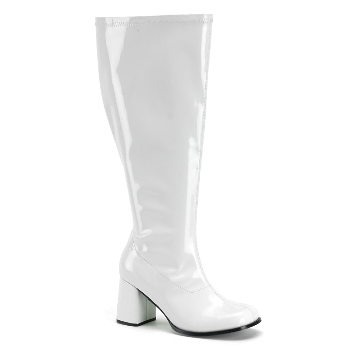 Funtasma Womens Boots. Gogo-300x WHT Str Pat