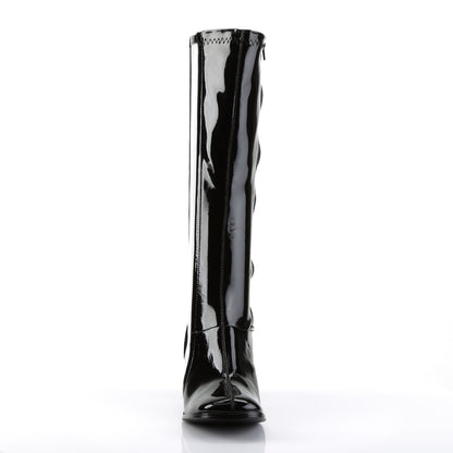 Funtasma Womens Boots. Gogo-303 BLK Str Pat-CLR TPU