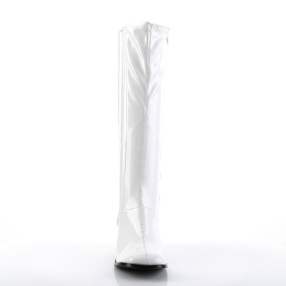 Funtasma Womens Boots. Gogo-303 WHT Str Pat-CLR TPU