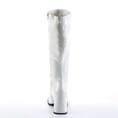 Funtasma Womens Boots. Gogo-303 WHT Str Pat-CLR TPU