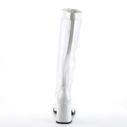Funtasma Womens Boots. Gogo-307 WHT STR Pat-Mesh