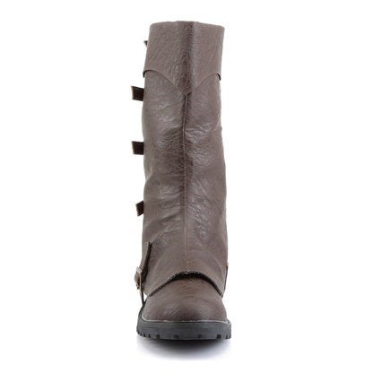Funtasma Herrenstiefel GOTHAM-105 Braun beunruhigter PU
