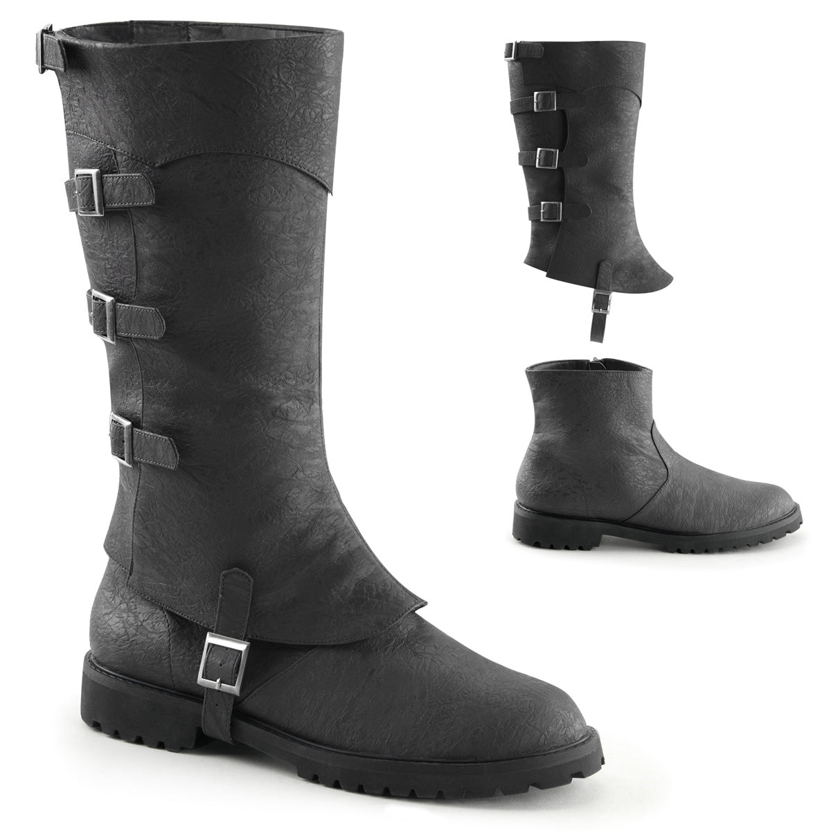 Funtasma Herrenstiefel GOTHAM-105 BLK Distressed PU