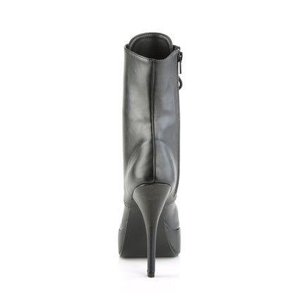 Devious Frauenpumpen INDULGE-1020 BLK Faux Leder