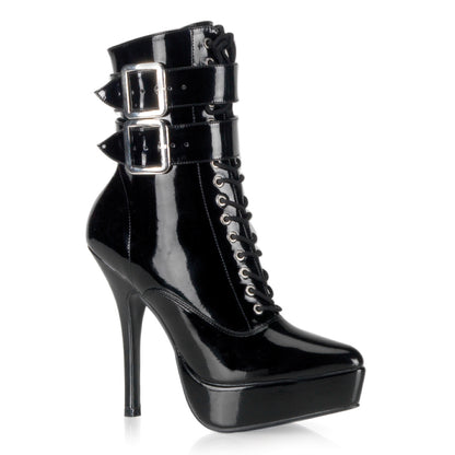 Devious Womens Pumps INDULGE-1026 Blk Pat