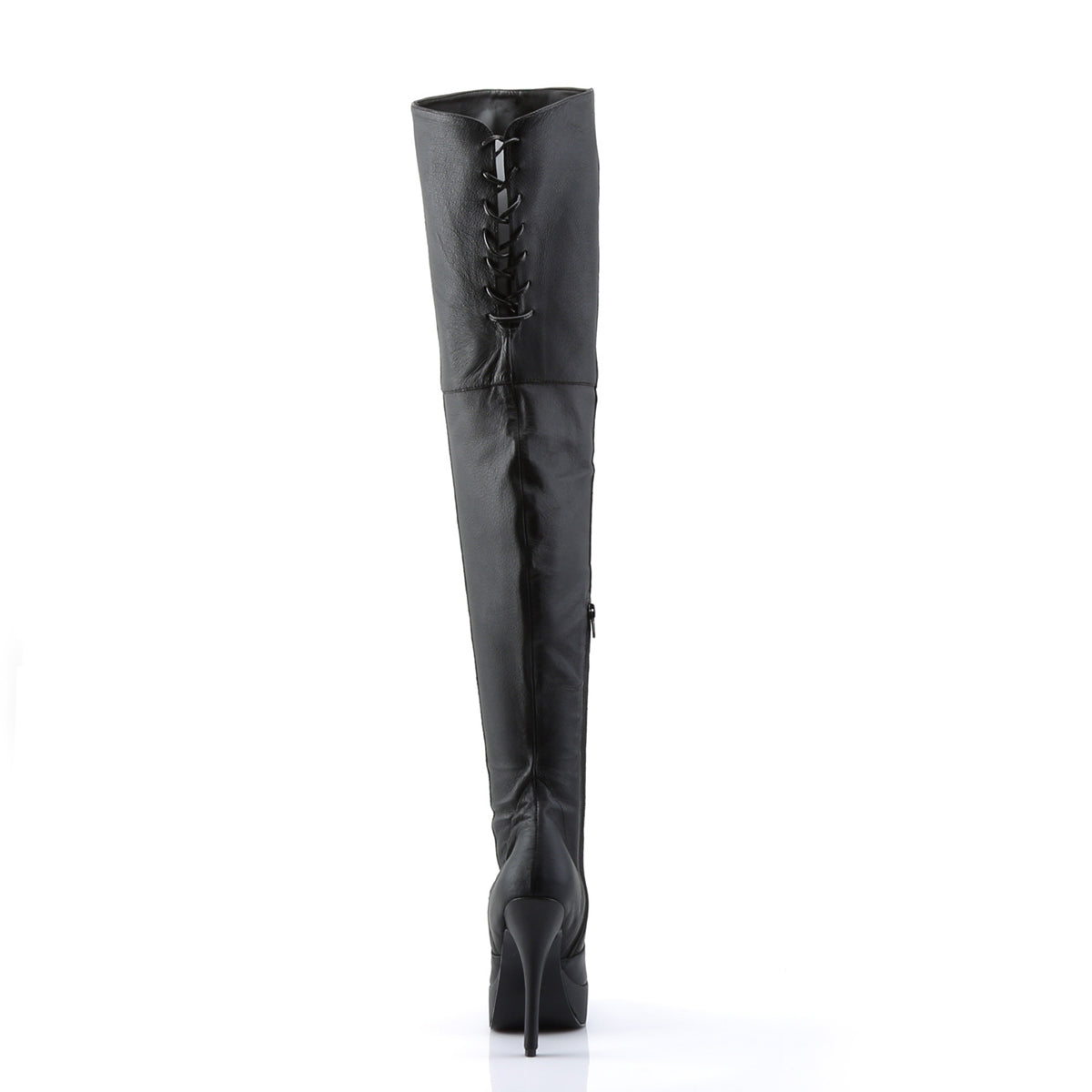 Devious Womens Pumps INDULGE-3011 Blk Leather (P)
