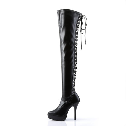 Devious Frauenpumpen INDULGE-3063 BLK STR PU