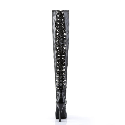 Devious Frauenpumpen INDULGE-3063 BLK STR PU