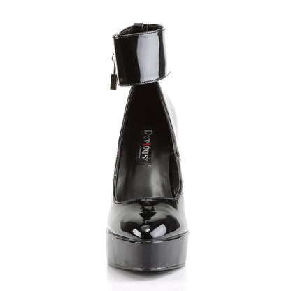 Devious Frauenpumpen INDULGE-534 blk Pat.
