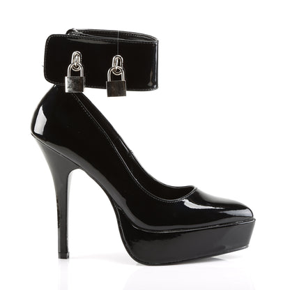 Devious Frauenpumpen INDULGE-534 blk Pat.