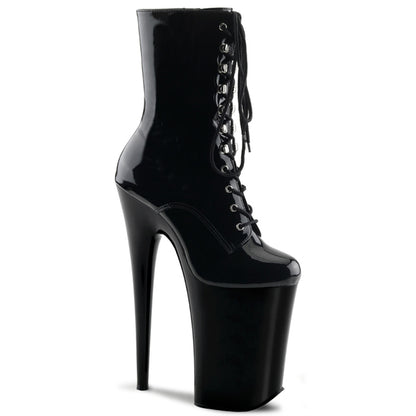 Pleaser Womens Ankle Boots INFINITY-1020 Blk/Blk