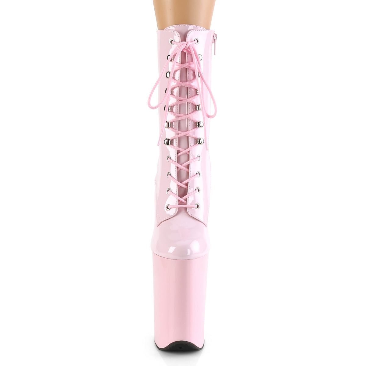 Pleaser Womens Ankle Boots INFINITY-1020 B. Pink Pat/B. Pink