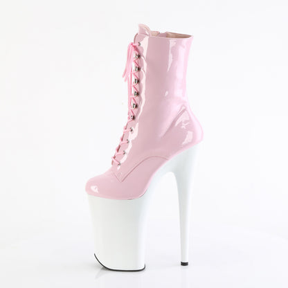 Pleaser  Stiefeletten INFINITY-1020 B. Pink Pat/WHT