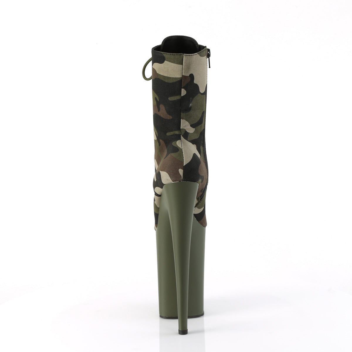 Pleaser  Ankle Boots INFINITY-1020CAMO Grün Camo Stoff/Dunkel Olive Matt