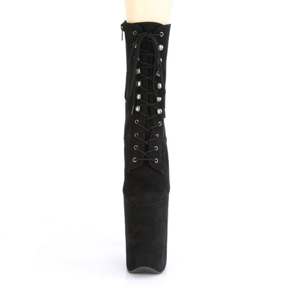Pleaser Damen Knöchelstiefel INFINITY-1020FS BLK Faux Wildleder / BLK Faux Wildleder