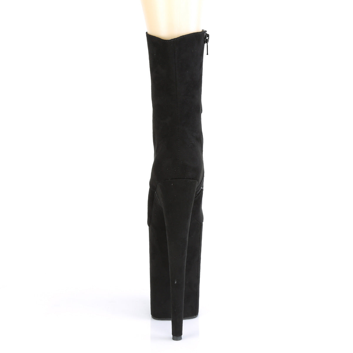 Pleaser Damen Knöchelstiefel INFINITY-1020FS BLK Faux Wildleder / BLK Faux Wildleder