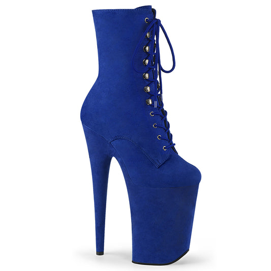 Pleaser Damen Knöchelstiefel INFINITY-1020FS Royal Blue F.Sede / Royal Blue F.Sede