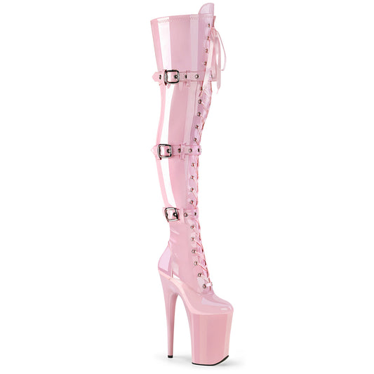 Pleaser   INFINITY-3028 B. Pink Str Pat/b. Rosa