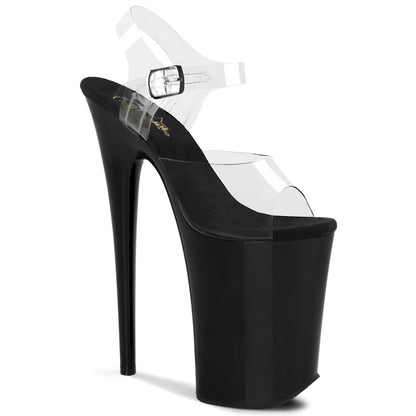 Pleaser Damen Sandalen INFINITY-908 CLR / BLK