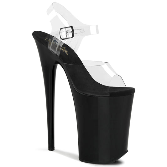 Pleaser Women's Platform Shoes INFINITY-908 Clr/Blk