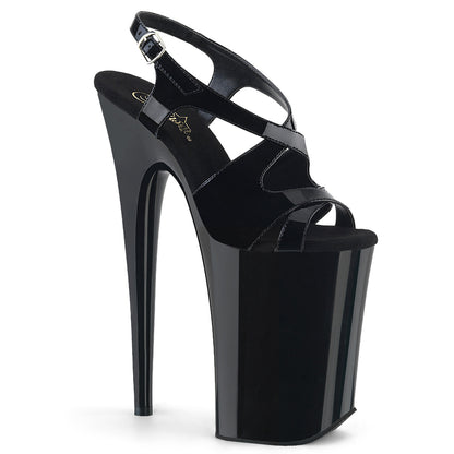 Pleaser Damen Sandalen INFINITY-930 BLK Pat / BLK