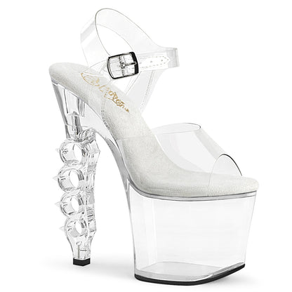 Pleaser Damen Sandalen IRONGRIP-708 CLR / CLR