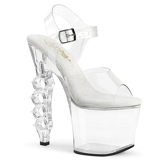 Pleaser Damen Sandalen IRONGRIP-708 CLR / CLR