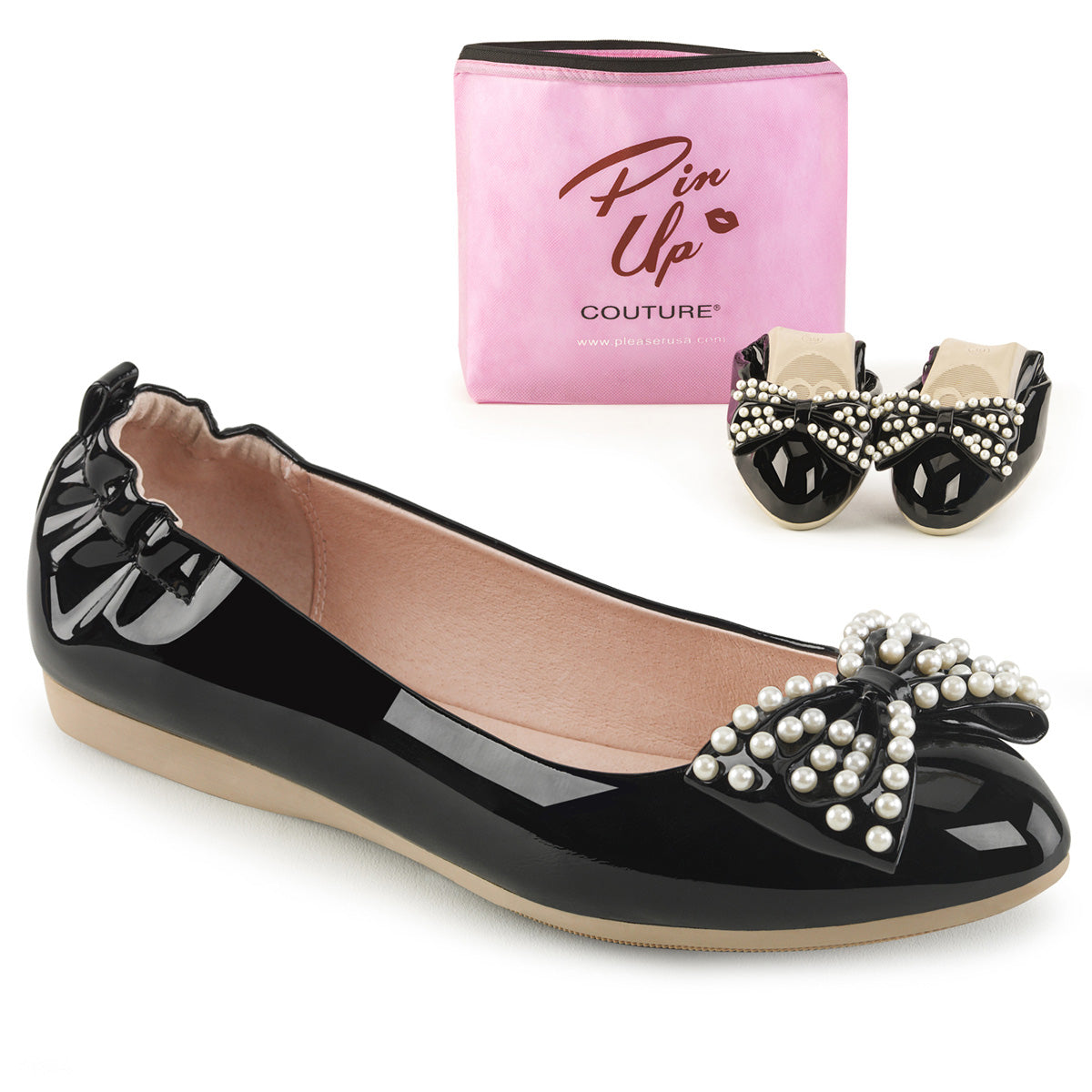 Pin Up Couture Frauenpumpen IVY-09 BLK Pat.