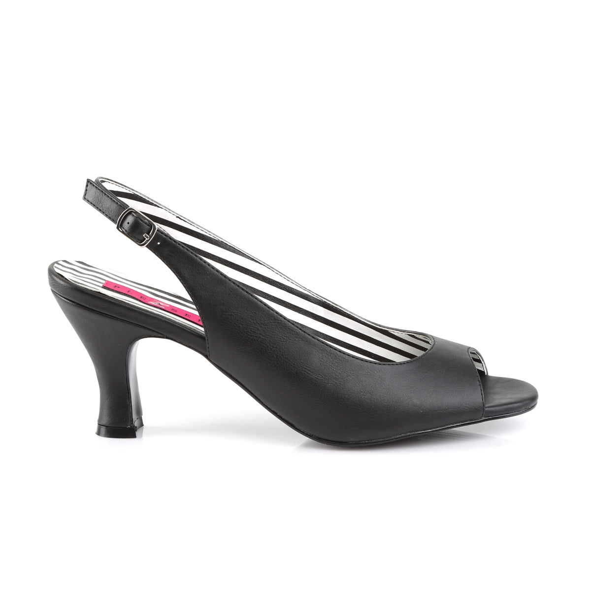 Pleaser Pink Label Frauenpumpen JENNA-02 BLK Faux Leder