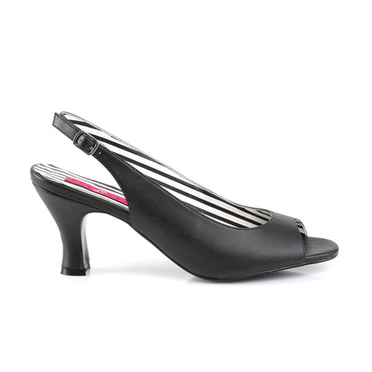 Pleaser Pink Label Frauenpumpen JENNA-02 BLK Faux Leder