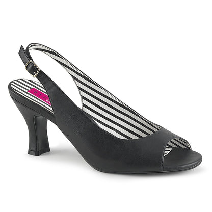 Pleaser Pink Label Frauenpumpen JENNA-02 BLK Faux Leder