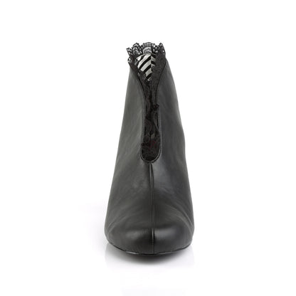 Pleaser Pink Label Damen Knöchelstiefel JENNA-105 blk faux lederspitze