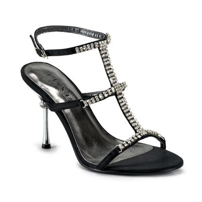 Pleaser Party & Prom Frauen Sandalen JEWEL-27 BLK Satin