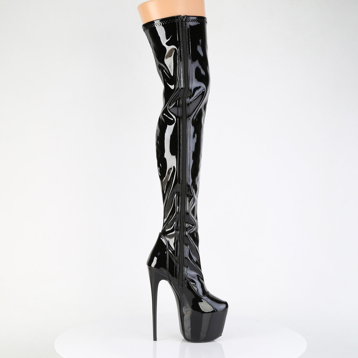 Pleaser Women's Platform Shoes JUBILANT-3000 Blk Str. Pat