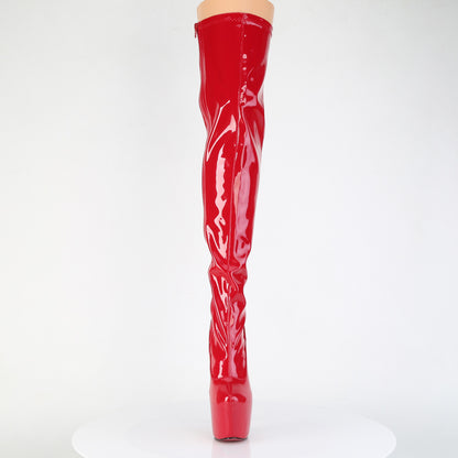 Pleaser Women's Platform Shoes JUBILANT-3000 Red Str. Pat