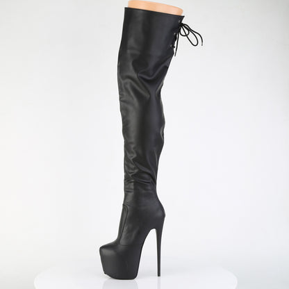 Pleaser Women's Platform Shoes JUBILANT-3007 Blk Str. Faux Leather