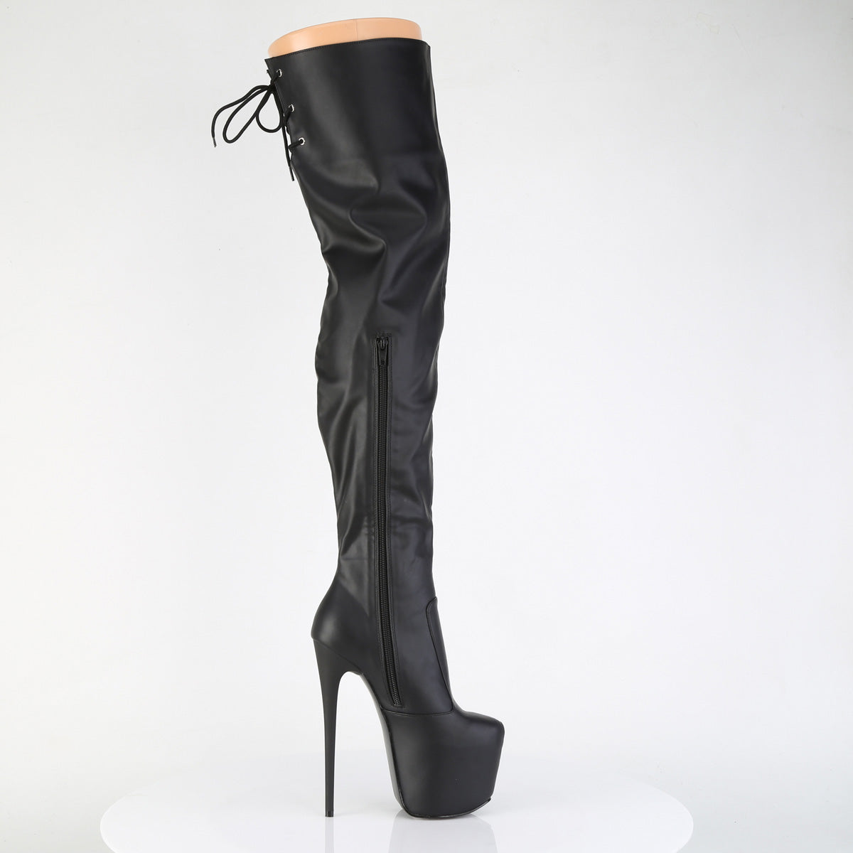 Pleaser Women's Platform Shoes JUBILANT-3007 Blk Str. Faux Leather