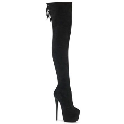 Pleaser Women's Platform Shoes JUBILANT-3007FS Blk Faux Suede