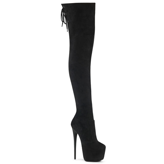 Pleaser Women's Platform Shoes JUBILANT-3007FS Blk Faux Suede