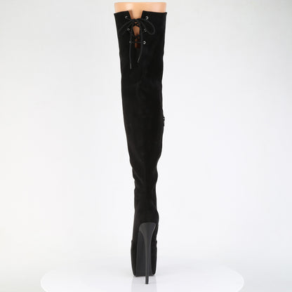 Pleaser Women's Platform Shoes JUBILANT-3007FS Blk Faux Suede