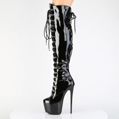 Pleaser Women's Platform Shoes JUBILANT-3012 Blk Str. Pat