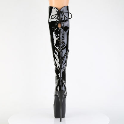 Pleaser Women's Platform Shoes JUBILANT-3012 Blk Str. Pat