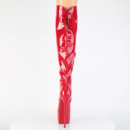 Pleaser Women's Platform Shoes JUBILANT-3012 Red Str. Pat