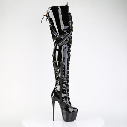 Pleaser Women's Platform Shoes JUBILANT-4012 Blk Str. Pat