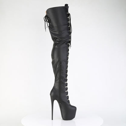 Pleaser Women's Platform Shoes JUBILANT-4012 Blk Str. Faux Leather