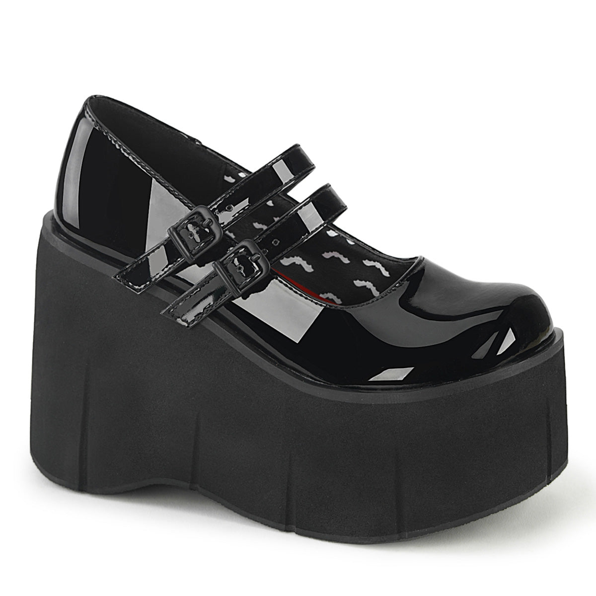 DemoniaCult Frauenpumpen KERA-08 BLK Pat