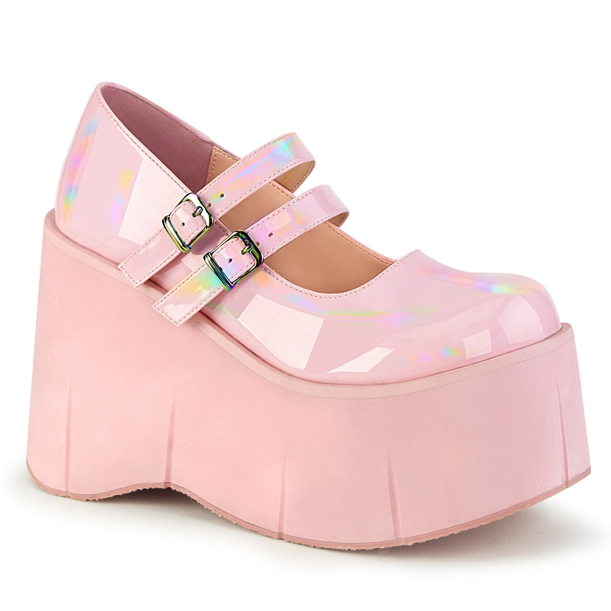 DemoniaCult  Pumps KERA-08 B. Pink Hologramm