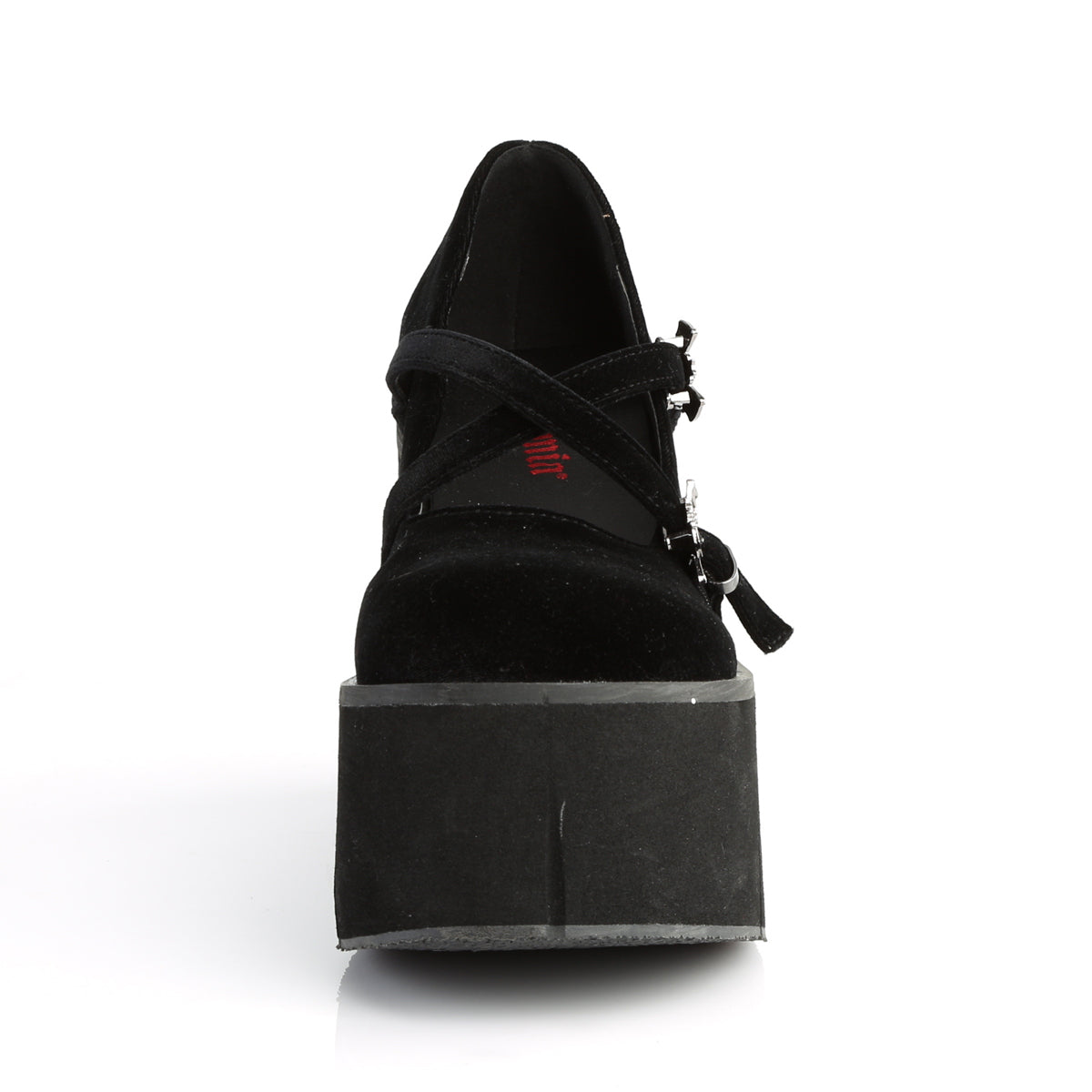 DemoniaCult Frauenpumpen KERA-10 BLK Velvet