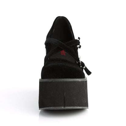 DemoniaCult Frauenpumpen KERA-10 BLK Velvet